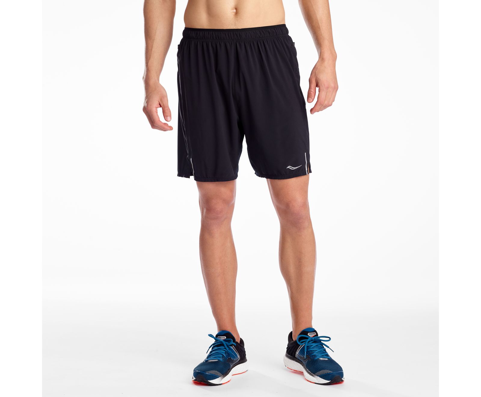 Saucony Outpace 7" Men's Shorts Black | AU 660PJJQ